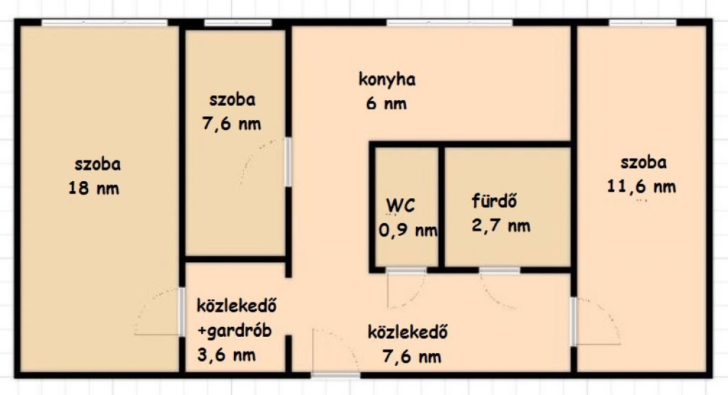 Kiadó 58 m2 lakás - Százhalombatta